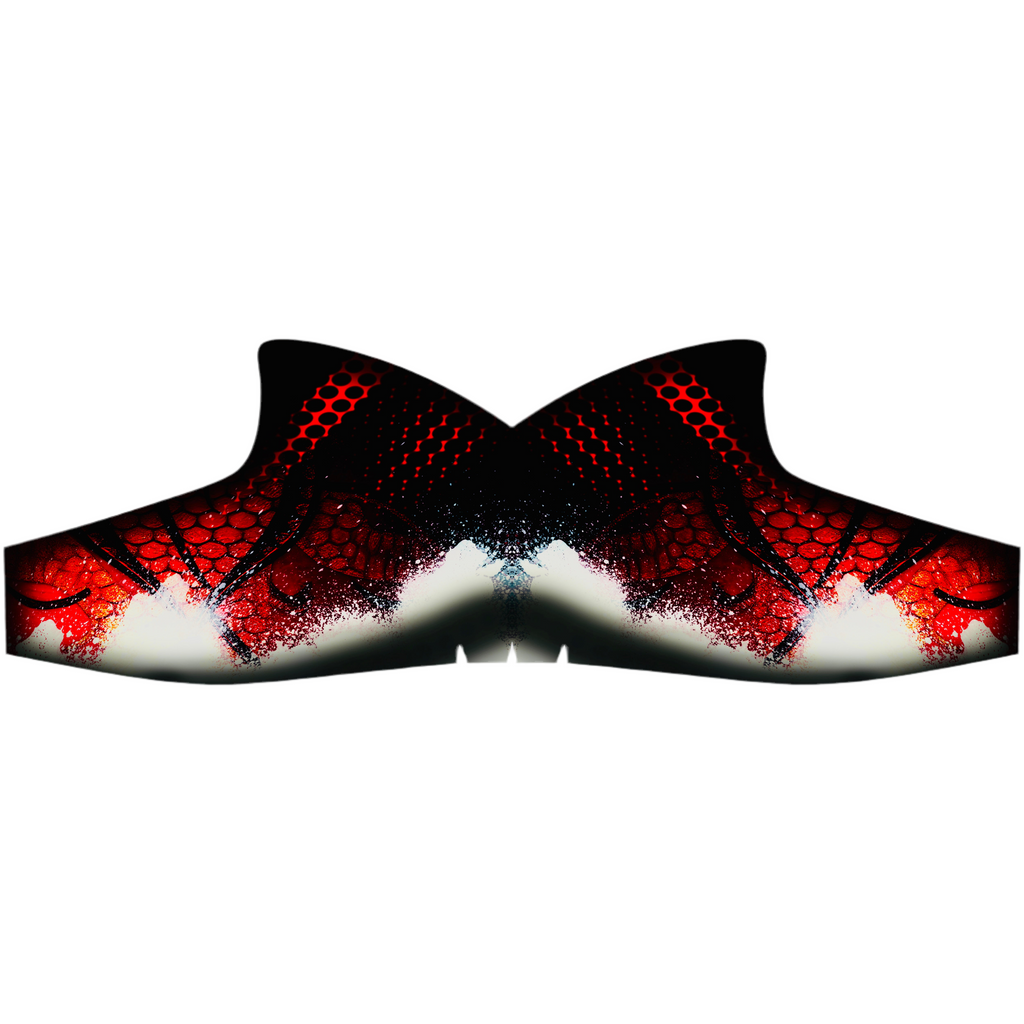 Skin-designen Red Splash, svart med röda stänk
