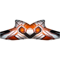 ASIMO skate skin design, orange, white and grey armor pattern