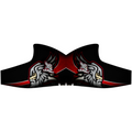 Täby HC skate skin design in black and red with the club logo