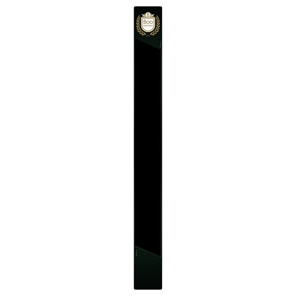 Boo Hockey stick sticker design in black with club logo