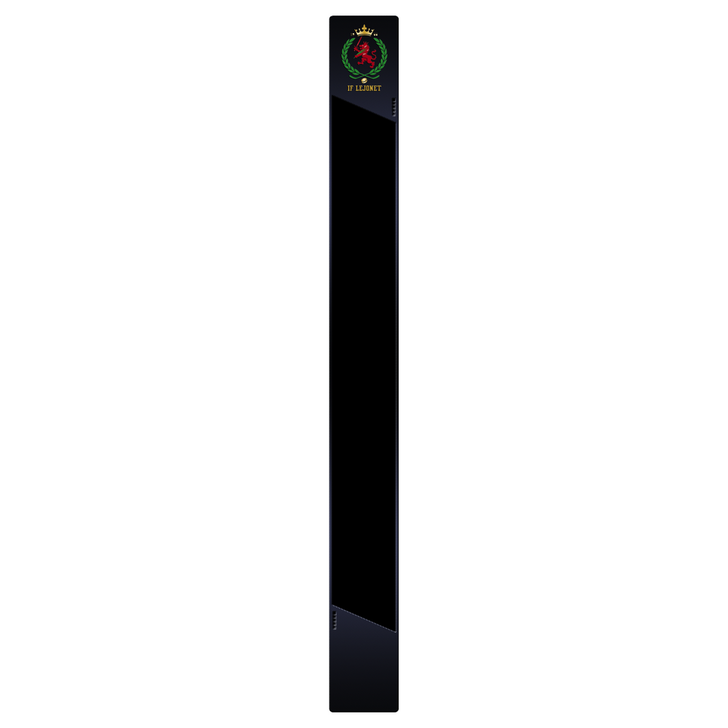 IF Lejonet stick sticker design in black with club logo