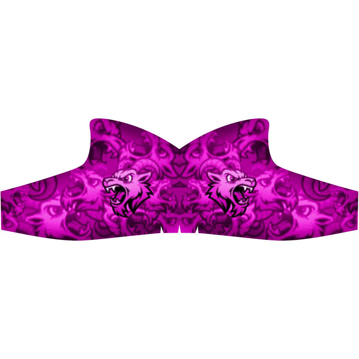 Skin-designen Pink Goat, mönster i magenta och lila