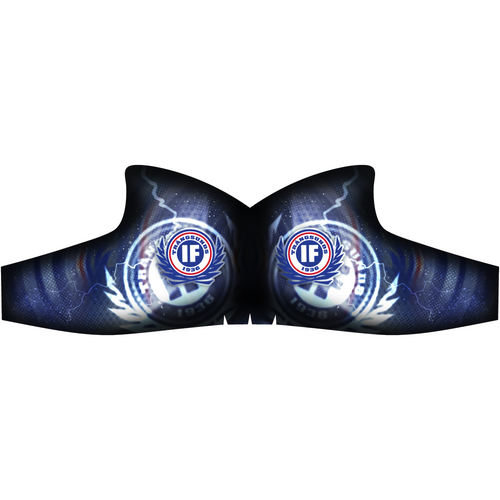 Trångsunds IF skate skin design in dark blue with the IF club logo